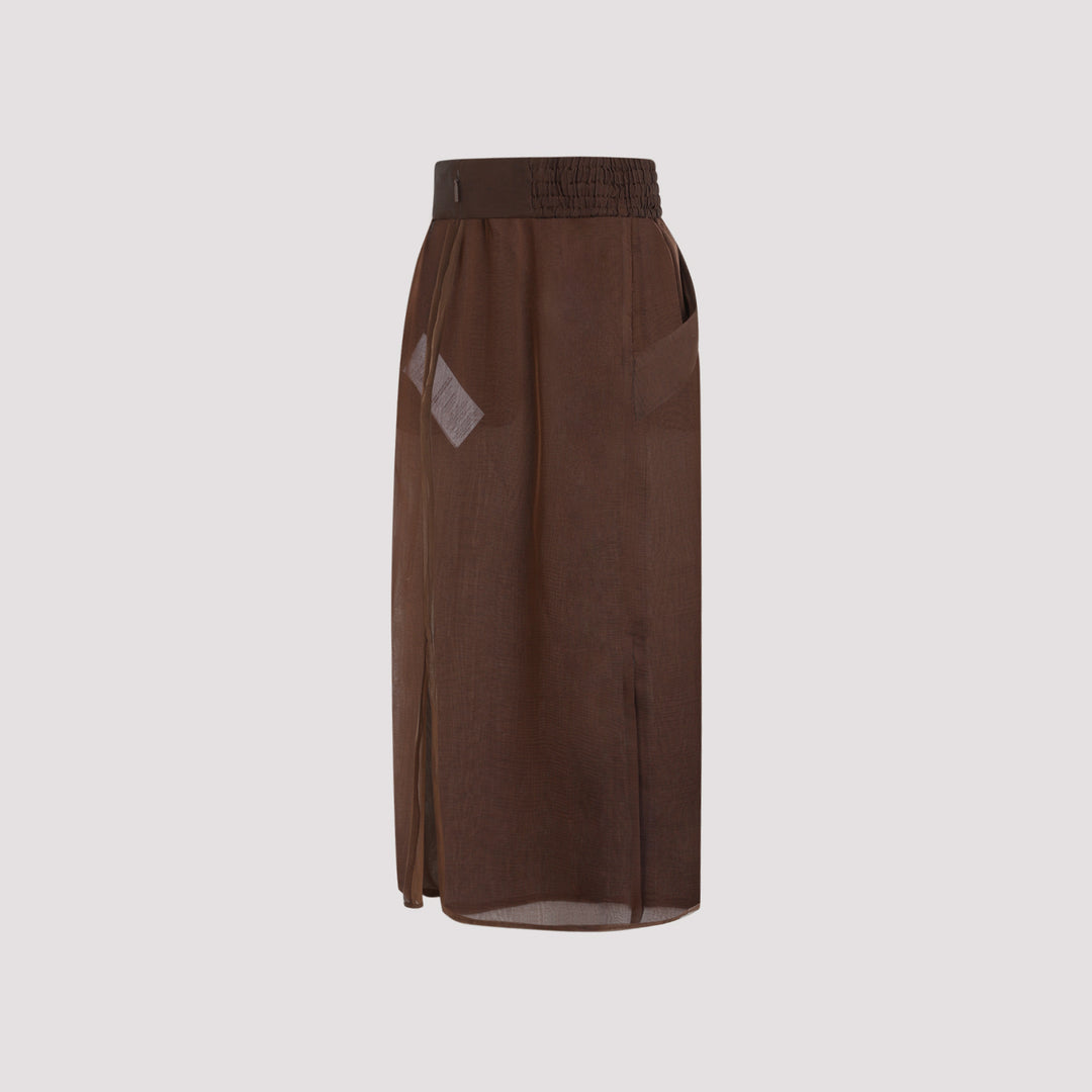 Saint Laurent Midi skirts - Brown | 3148651c9e148e464b6fbb145eaf485a2702376c