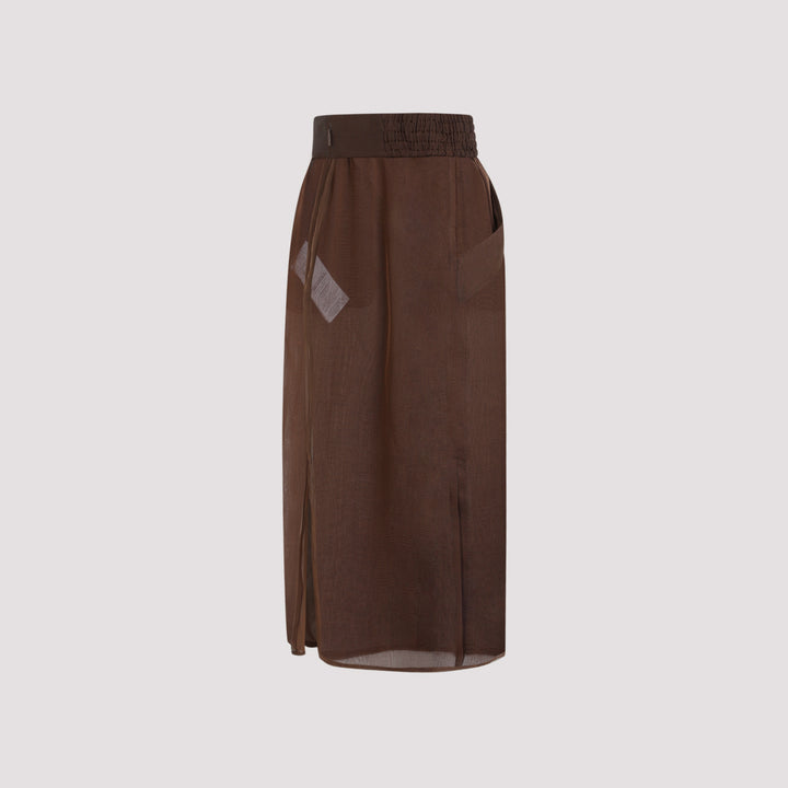 Saint Laurent Midi skirts - Brown | 3148651c9e148e464b6fbb145eaf485a2702376c