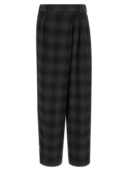 Check Pants Gray