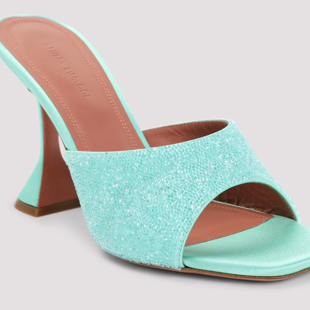 Amina Muaddi Sandals - Green | dfcbc2e0732f713a612f5962a46b634cdd45ba26