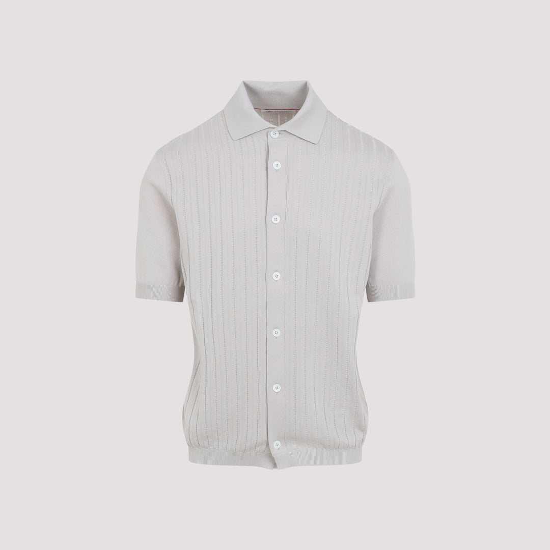 Brunello Cucinelli Polo - Nude & Neutrals | 6404029d971e35036a12ff4b057bea0a279315b7