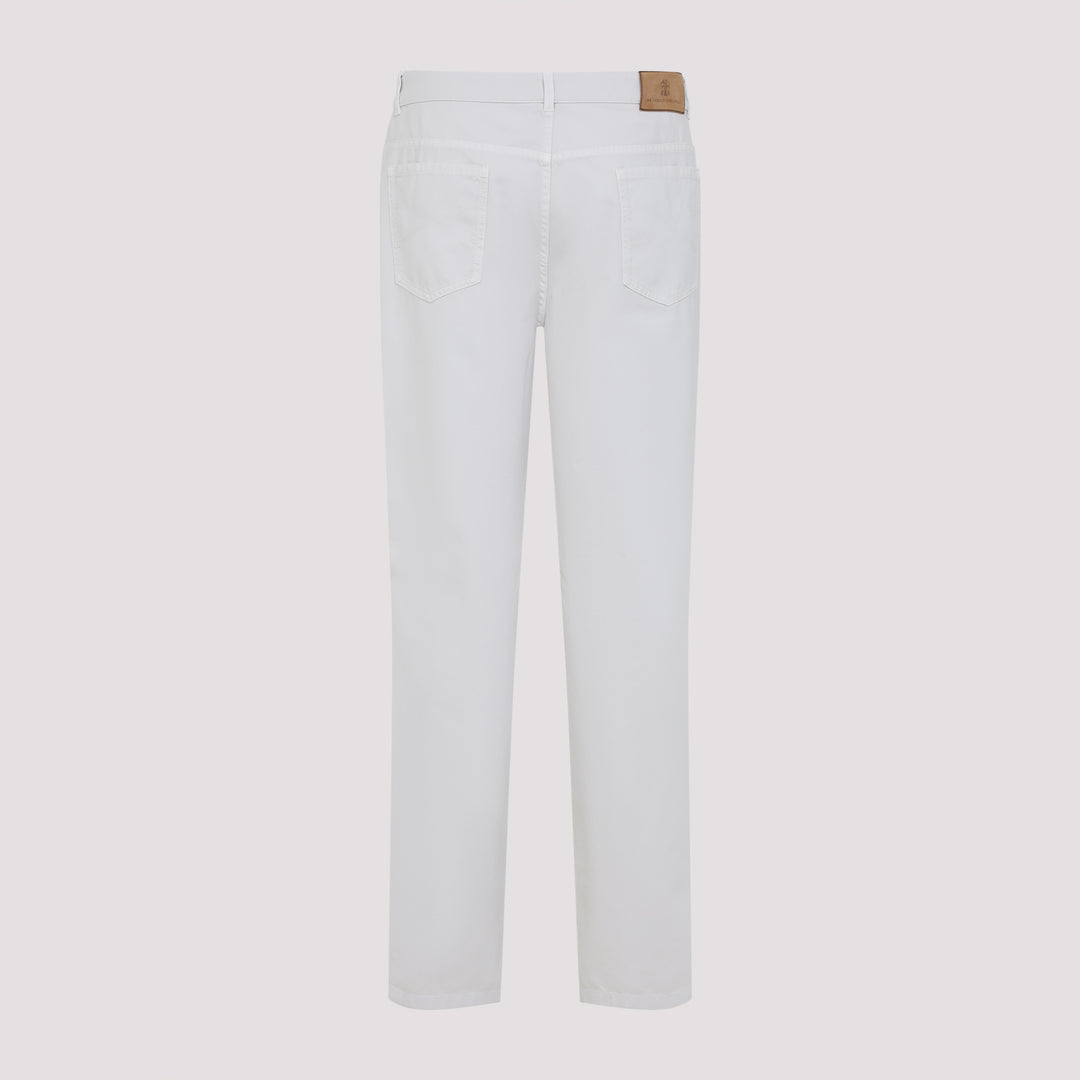Brunello Cucinelli Regular & straight leg - White | b9563c32f078808411c9df99b4a731de499c9202
