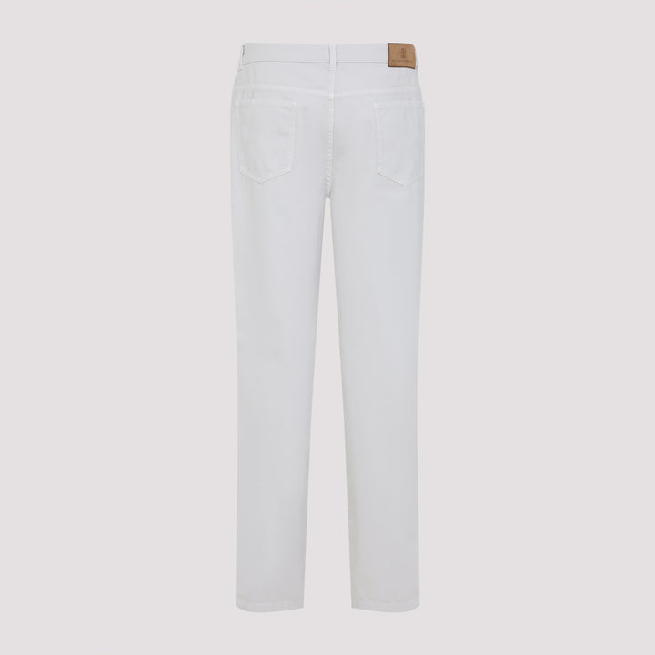 Brunello Cucinelli Regular & straight leg - White | b9563c32f078808411c9df99b4a731de499c9202