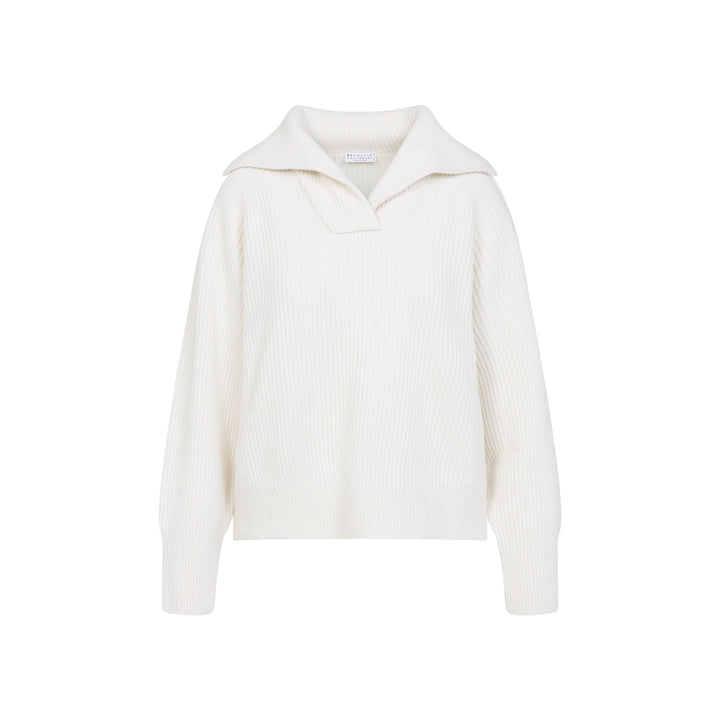 Brunello Cucinelli Pullover - White | d66ad587d3fb11fc2d335502ea740efc833f6506