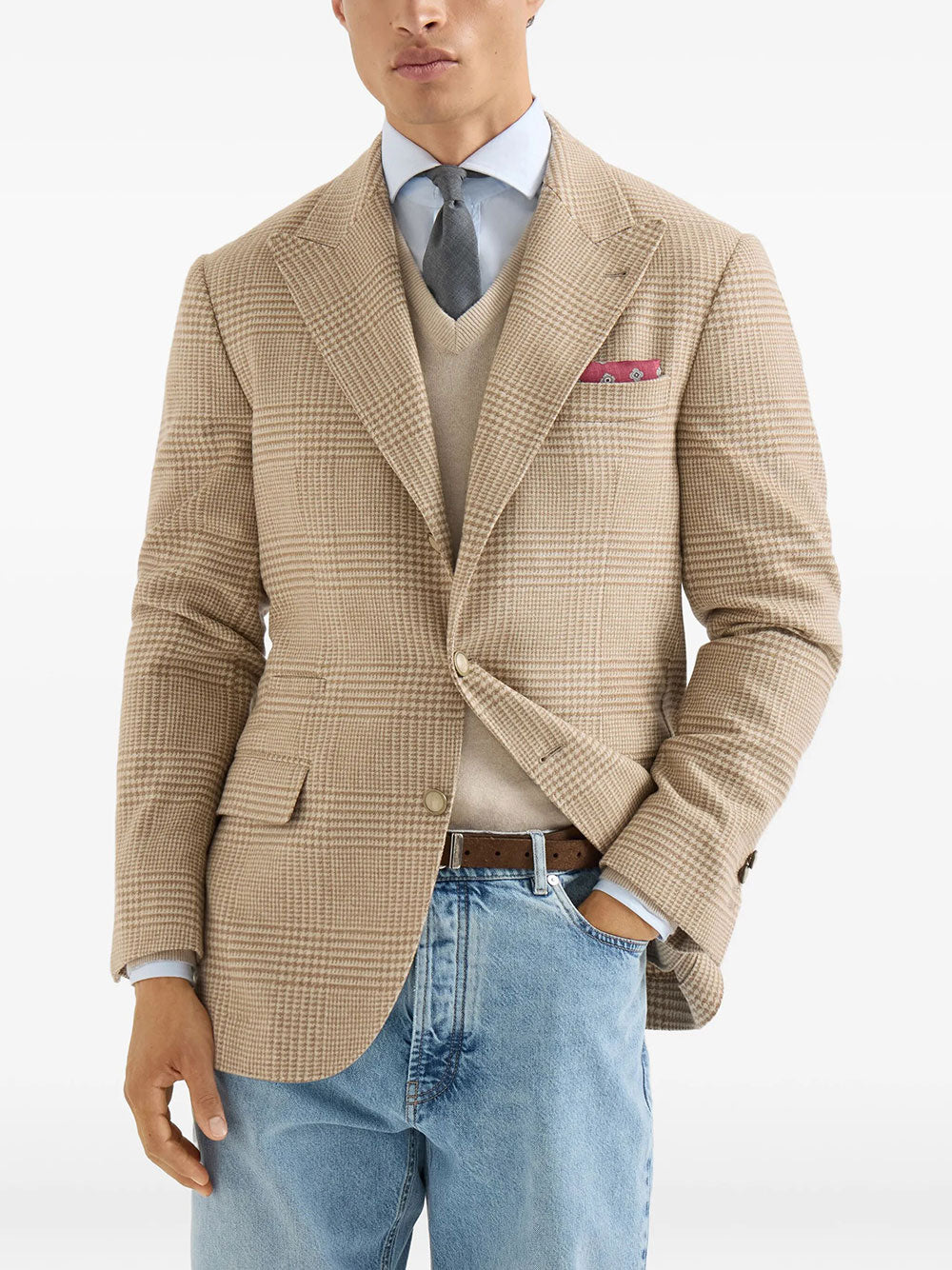 Brunello Cucinelli Blazer - Nude & Neutrals | 00ee10e82927bbf4405b42467bebc9c54e5bec27