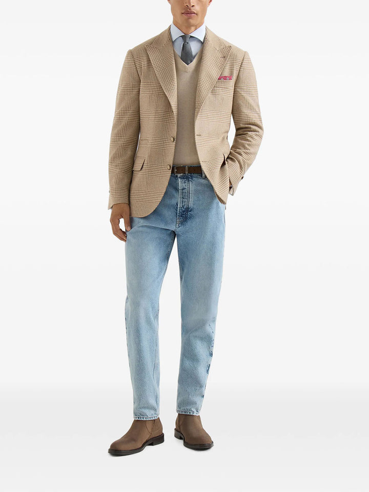 Brunello Cucinelli Blazer - Nude & Neutrals | 76787f2285dc98840ab3a57cc9a5e7df2a7df838