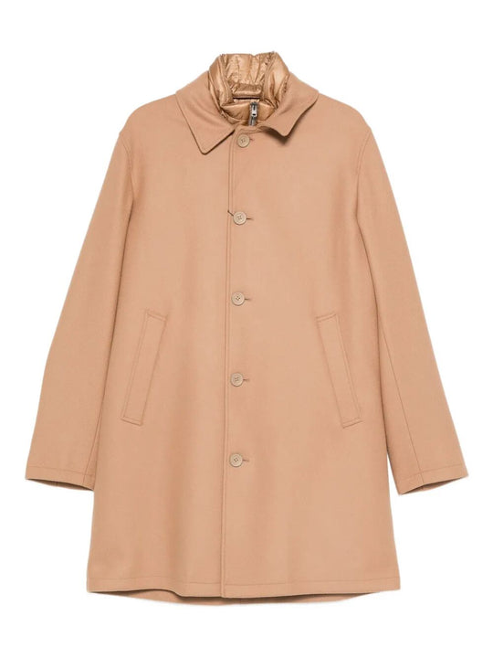 Single-Breasted Padded Coat