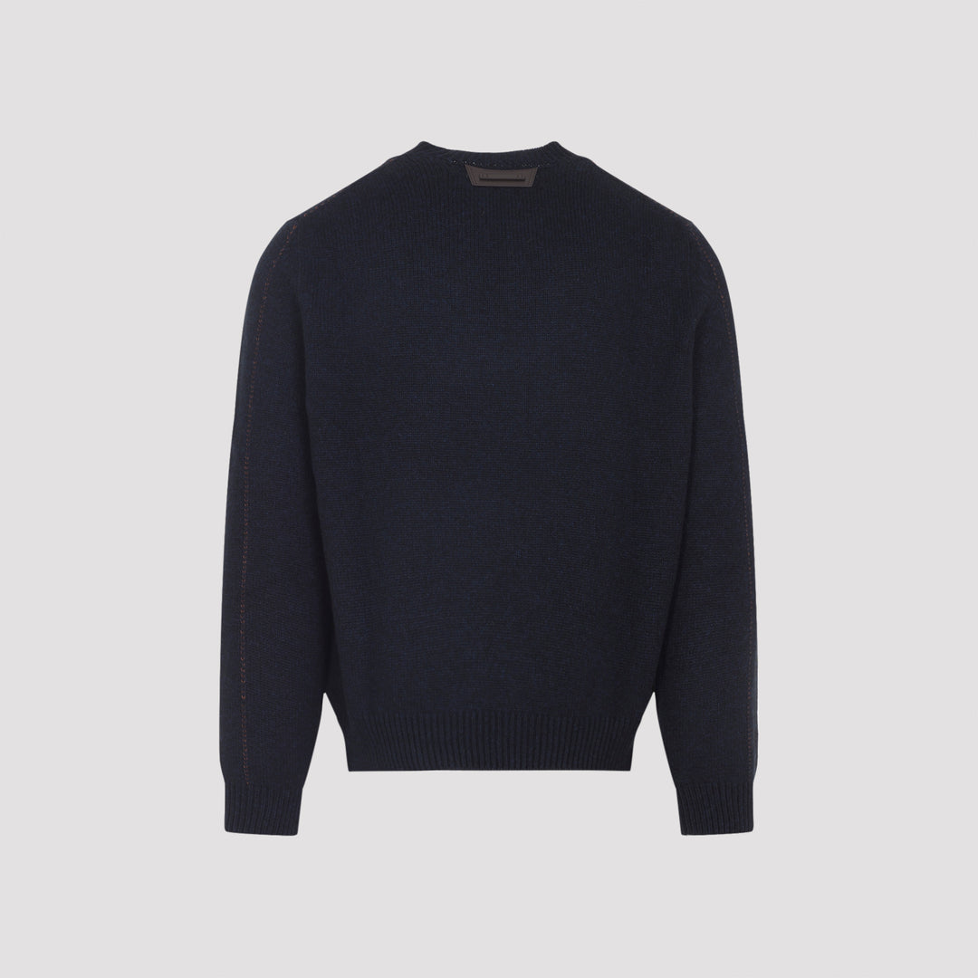 Berluti Pullover - Blue | c202881bf001bf28b54a210a985c30616fdfd517