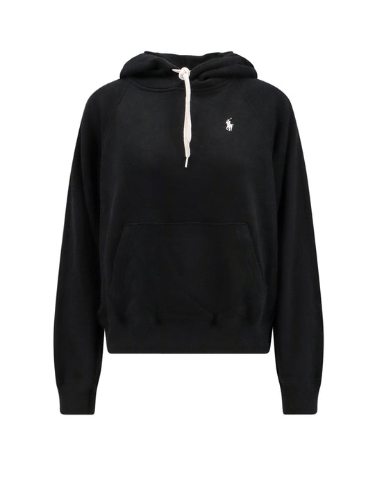 Cotton Blend Sweatshirt With Hood