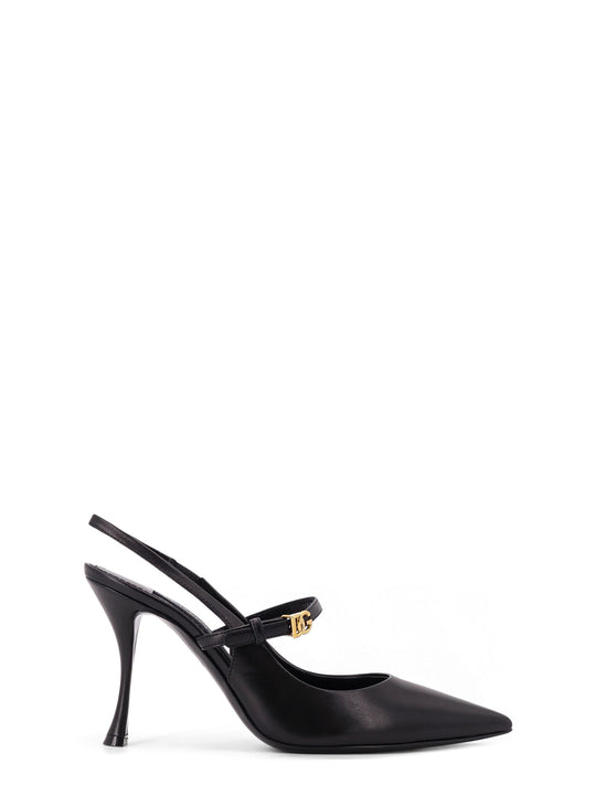 Leather Slingback Pumps