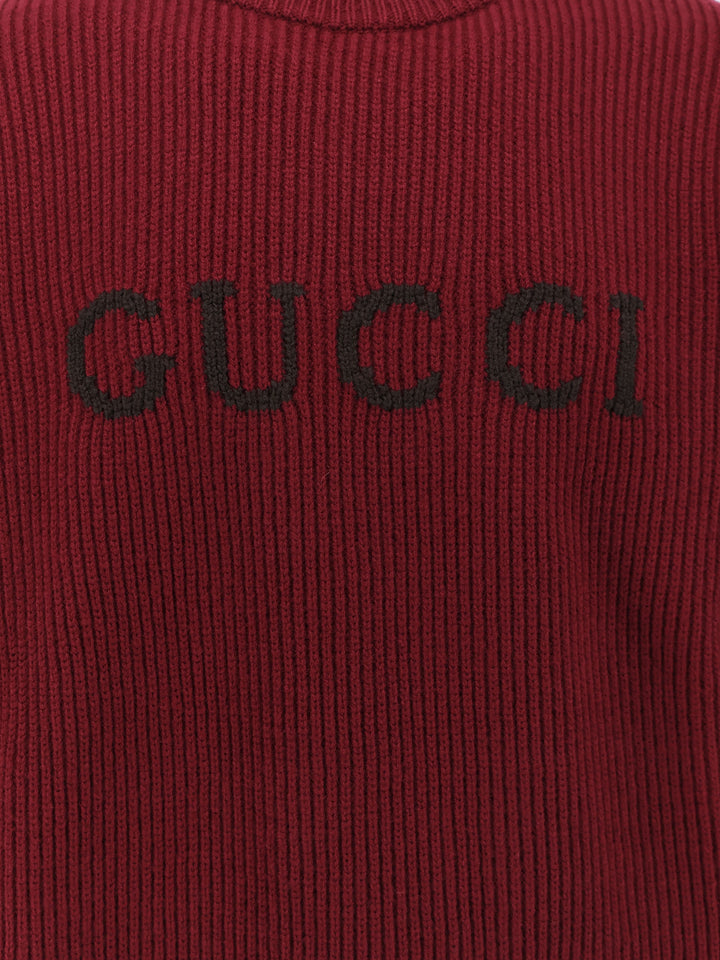 Gucci Sweaters - ROSSO ANCORA/BROWN | 4c24659189a421dad130e09faa47221f11a2fca4