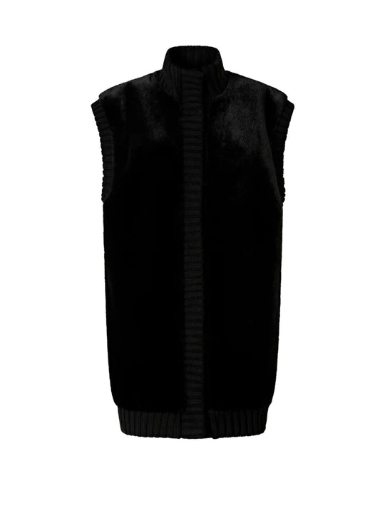 Genovese Long Faux Fur Vest