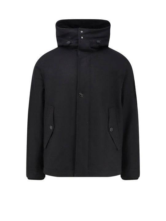 Wool Blend Padded Parka Jacket