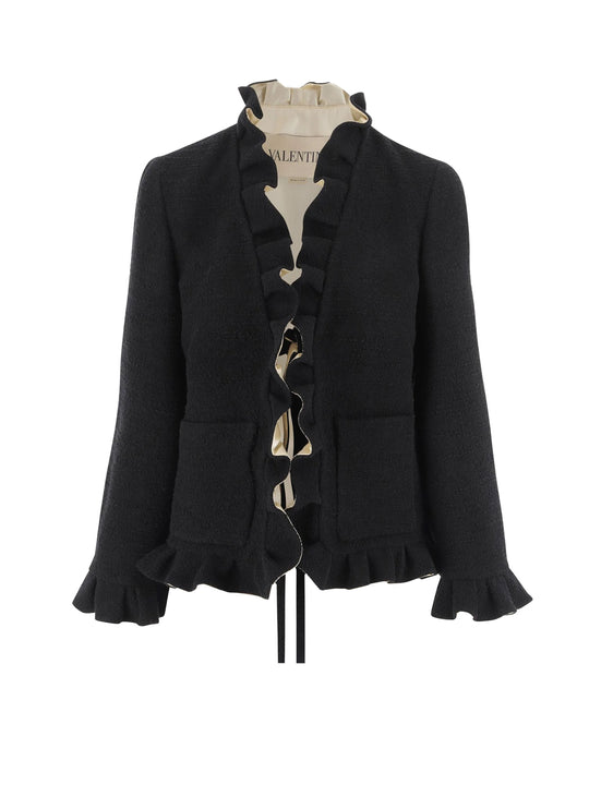 Silk Blazer With Frontal Knot