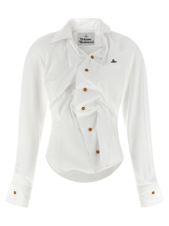Drunken Shirt And Blouse White