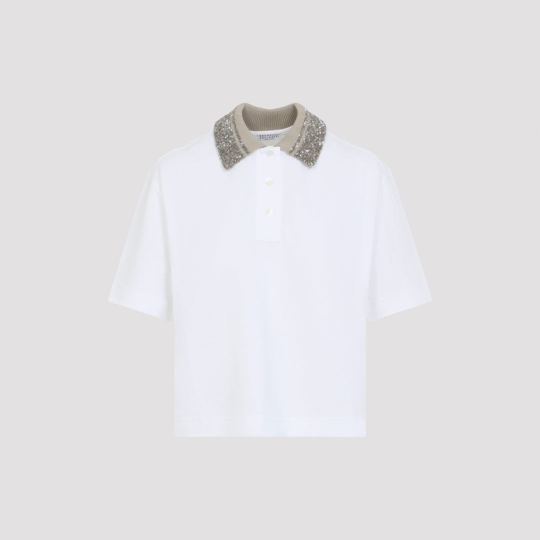 Brunello Cucinelli Polo - White | 3153560c66ffc7347523694df9dfaea825c7fffb