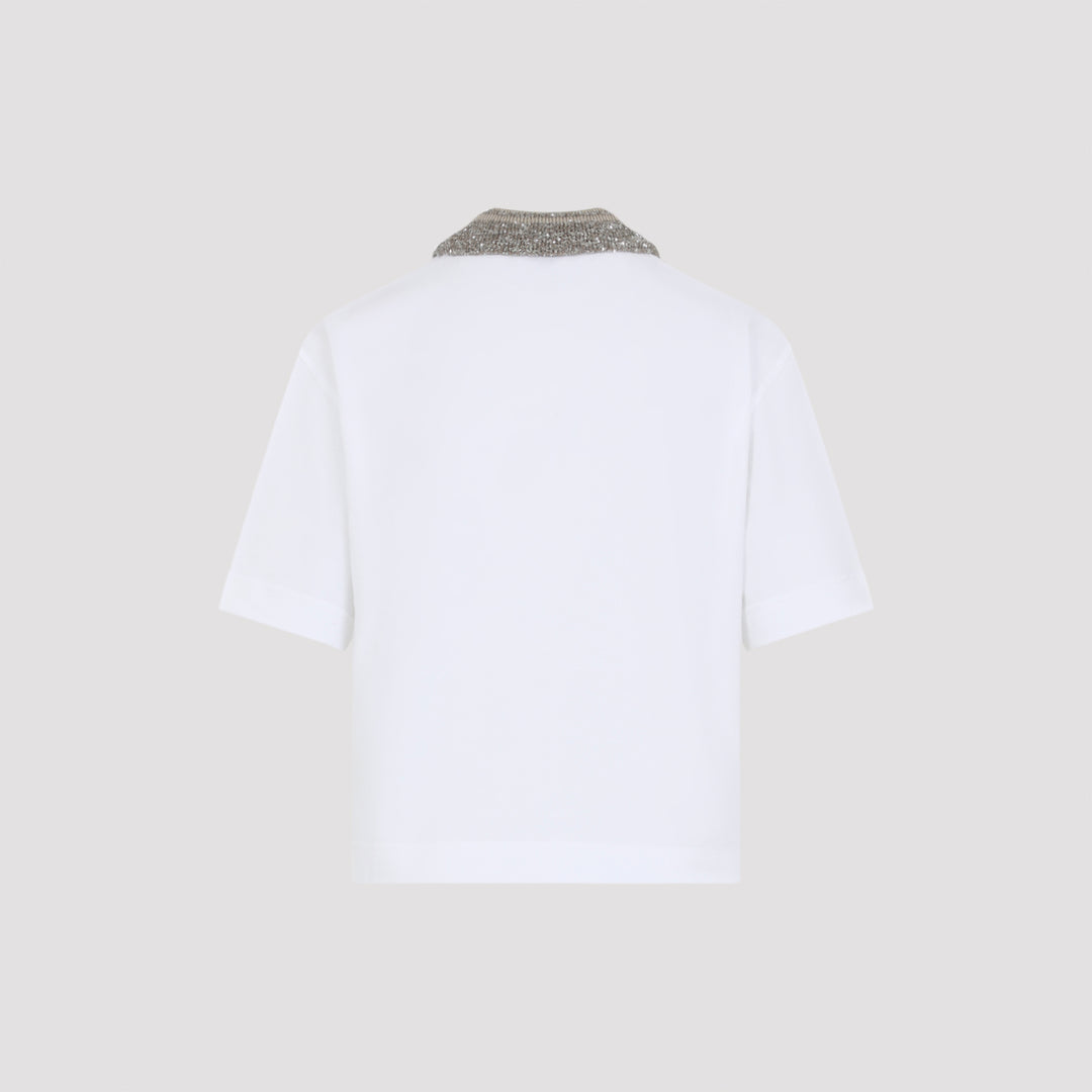 Brunello Cucinelli Polo - White | 8da3eef124ad1b72b7ae27093c254a8bc1fcd772