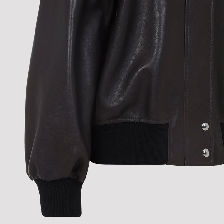 Khaite Leather - Brown | b4242f210a13785c753535bdaa6393f8c386b826