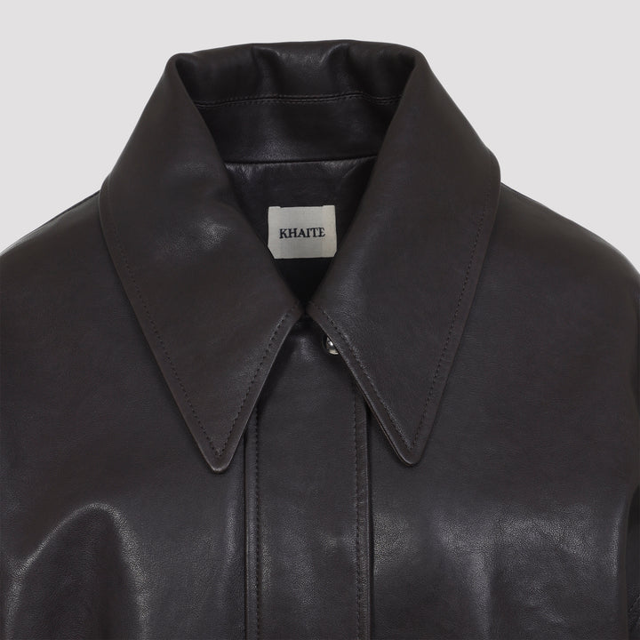 Khaite Leather - Brown | 776e785a93bf600ad8cd5f1a770b2575de478476