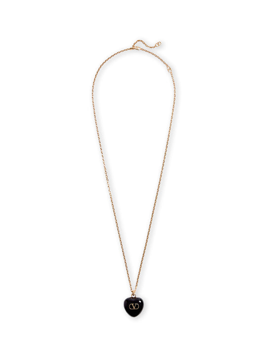 Coeur Royal Metal And Enamel Necklace