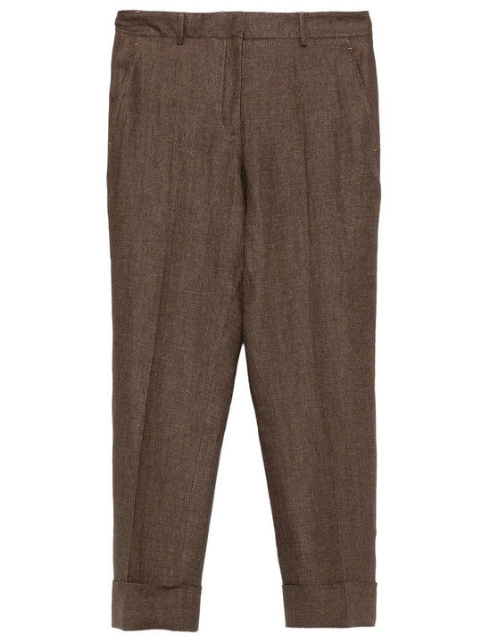 Regular Fit Linen Trousers