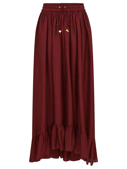 Aster Silk Maxi Skirt