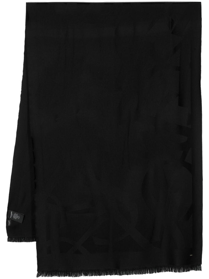 Saint Laurent Paris Scarves - Black | d84c737c6cce3535136da9a5b48c2b7b23cf2e1c