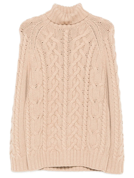 Cable-Knit Roll-Neck Cashmere Sweater