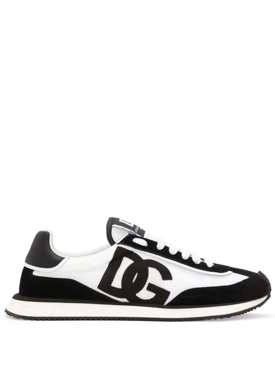 Suede And Mesh Dg Cushion Sneakers