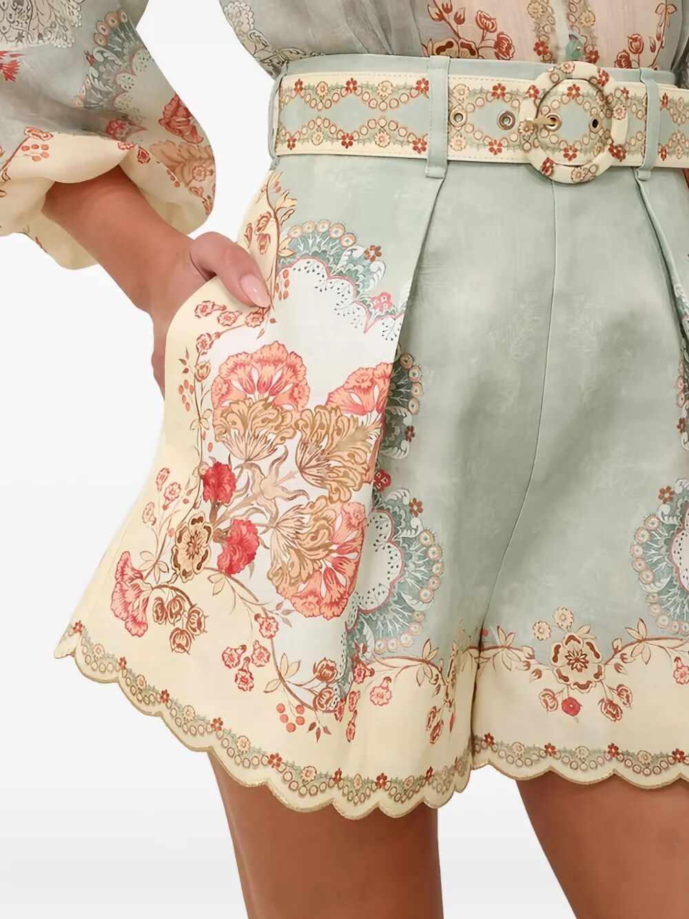 Zimmermann Short - Green | 074cbb9710b1052bf074ef785d58e25e24edfdc4