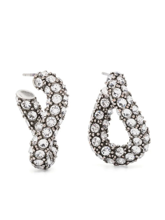 Funky Ring Chain Link Earrings