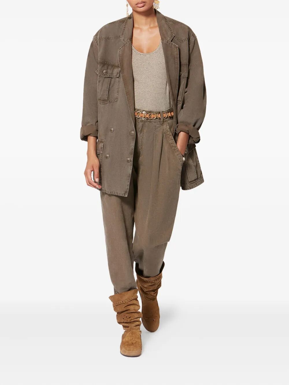Marant ÉToile Military - Brown | 8643a5ec0e0393a21291f1a77e9eafdb6c292733