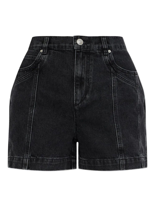 Joely Denim Panelled Shorts