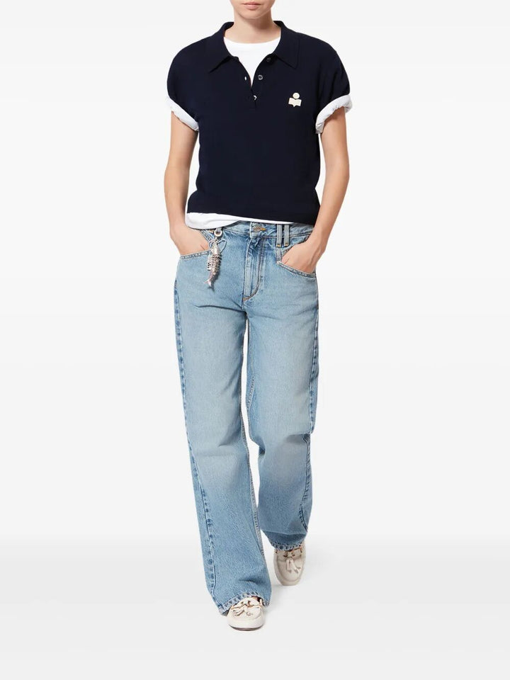 Marant ÉToile Polo - Blue | 6eec7196228b9f01d9f4814bee3661ef4842c3e8