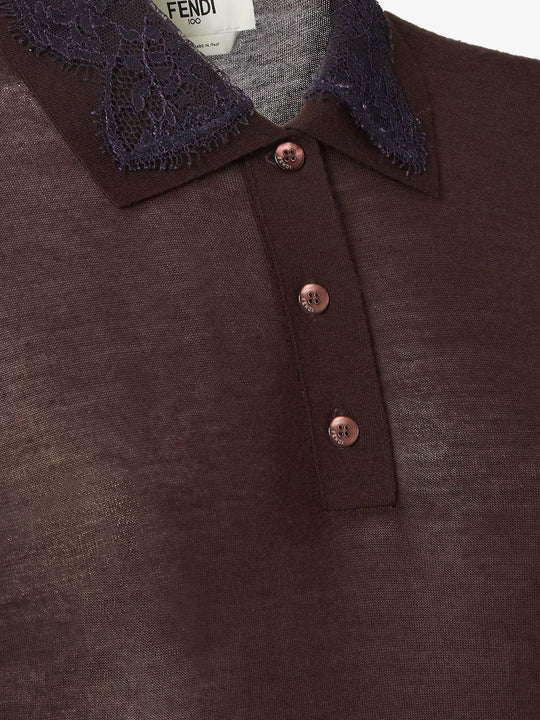 Lingerie Cashmere And Silk Polo Shirt