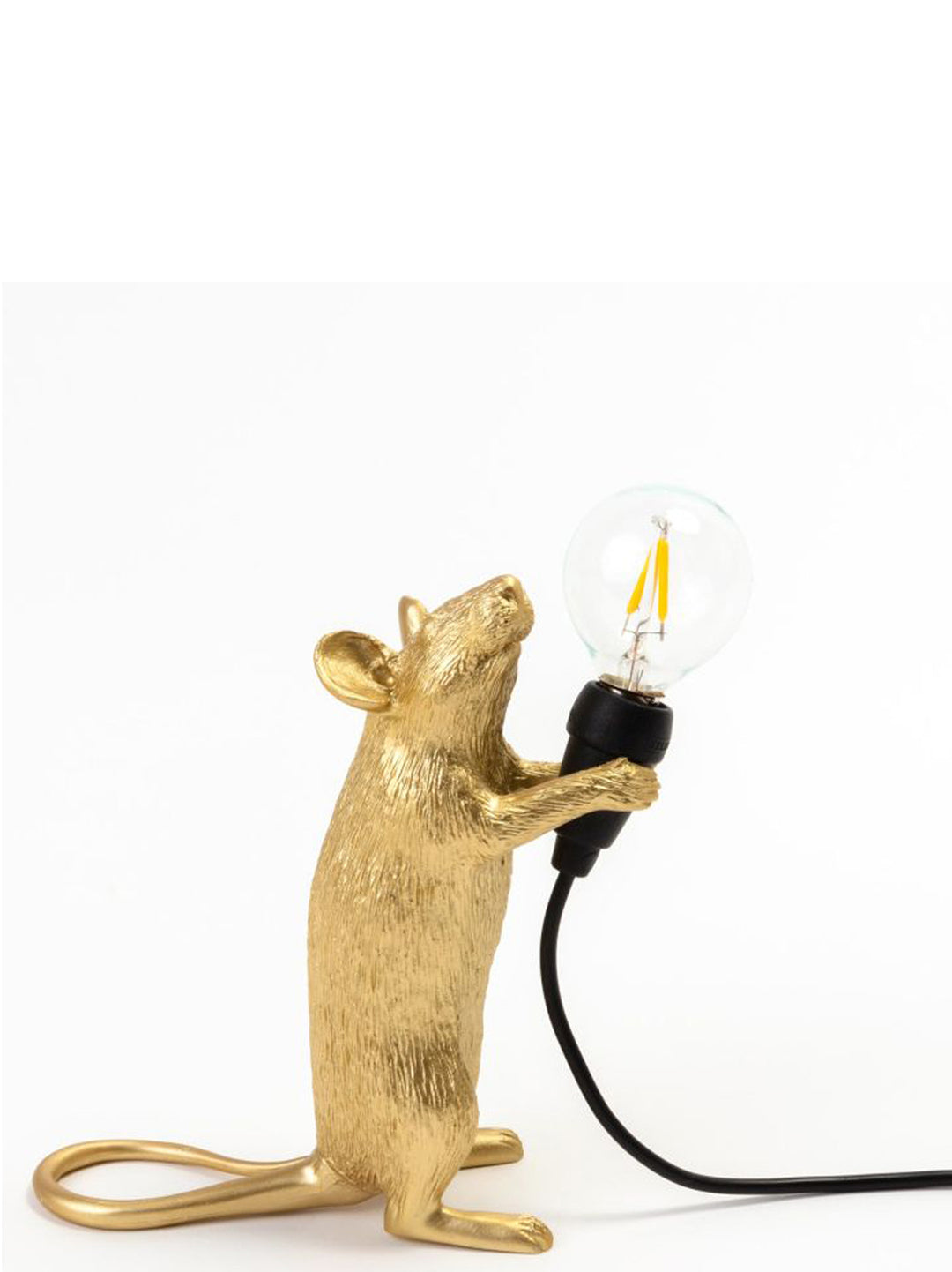 Seletti Mouse Step Gold Lamps - Gold | f447446ed594f7f3d6619b889c9a5a6b3927952e