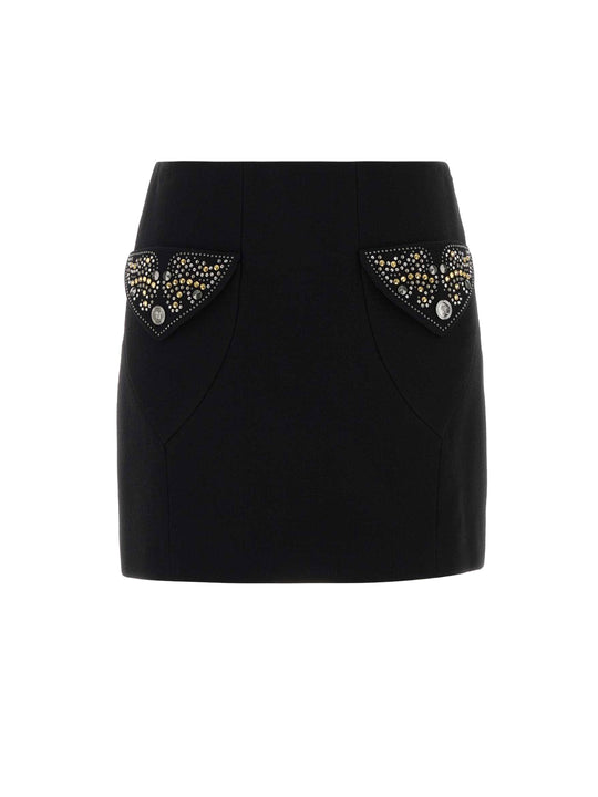 Virgin Wool Mini Skirt