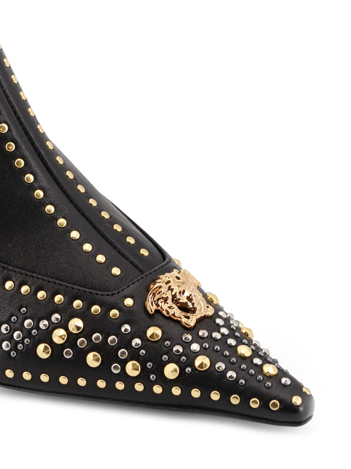 Versace Boots - Black-Versace Gold+Palladium | c8c2a97fc399fe8366b6017f6fc7840a02685592