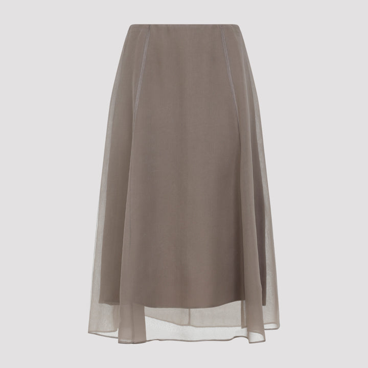 Brunello Cucinelli Midi skirts - Brown | 44f5dbace91fe4084850d7d6d5cd8ebba8602dcd