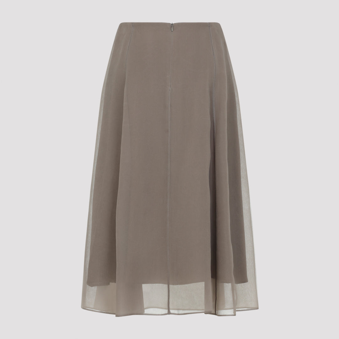 Brunello Cucinelli Midi skirts - Brown | d135ee6679aaa5c89421f26138d9b7932d3d3416