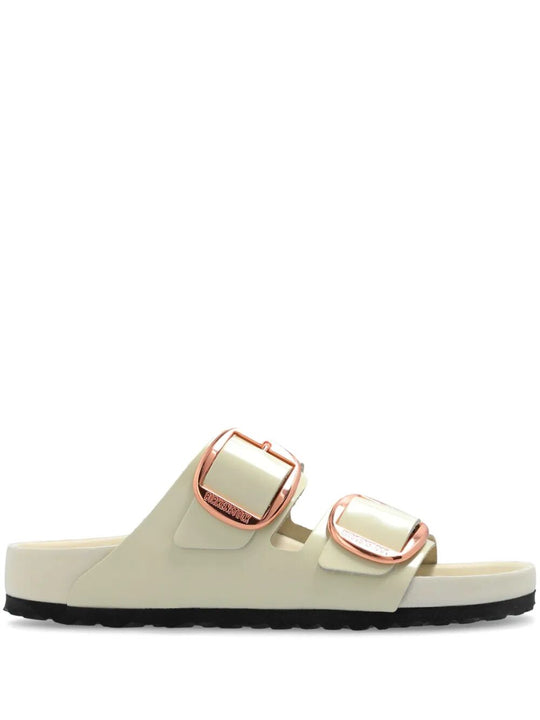 Arizona Big Buckle High-Shine Leather Sandals