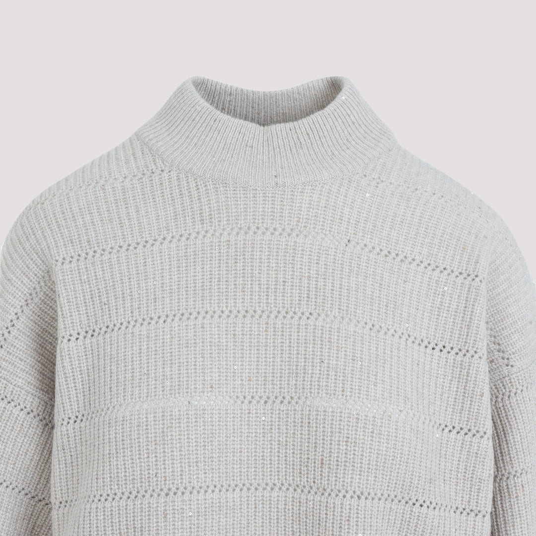 Brunello Cucinelli Pullover - Nude & Neutrals | 71ae9a2fd06c53eddddc6949bb51d803d6b50cda