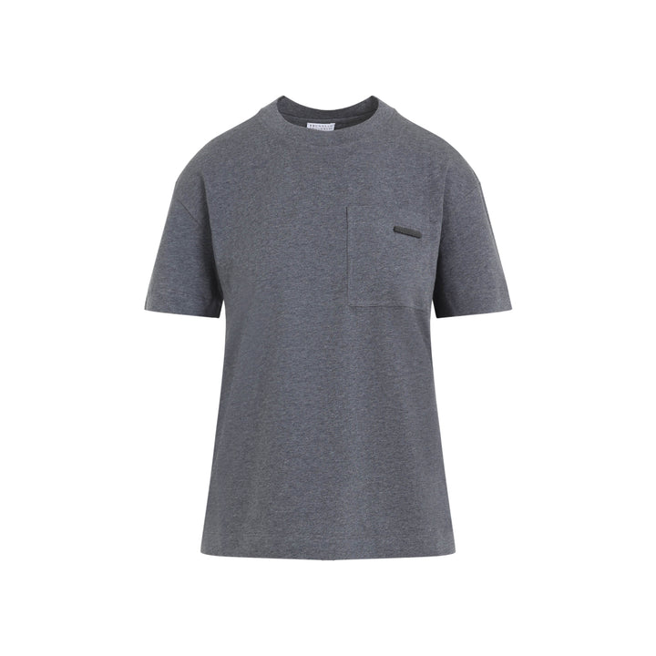 Brunello Cucinelli T-shirts - Grey | 34a302c347c105540ec7dde9156a3d6a5711ab8f