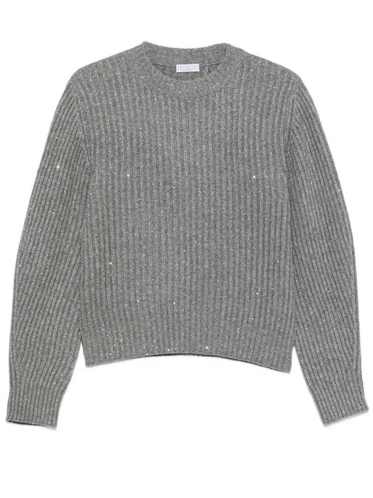 Sparkling & Dazzling Cashmere And Wool Ribbed Sweater