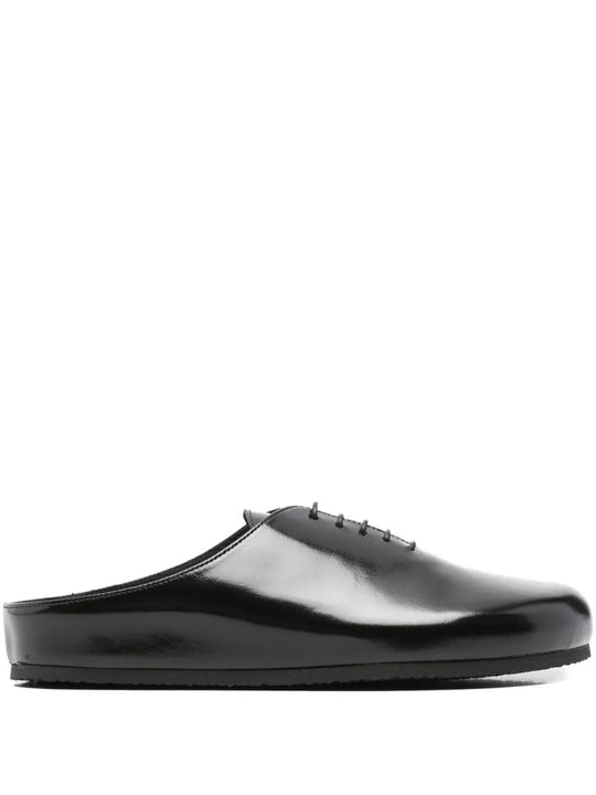 Les Mules Derbie In Patent Leather