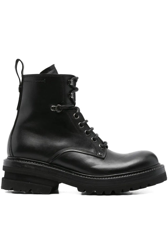 Elba Leather Military Boots