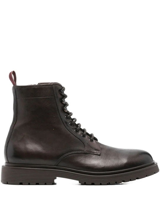 Volga Lace-Up Leather Boots