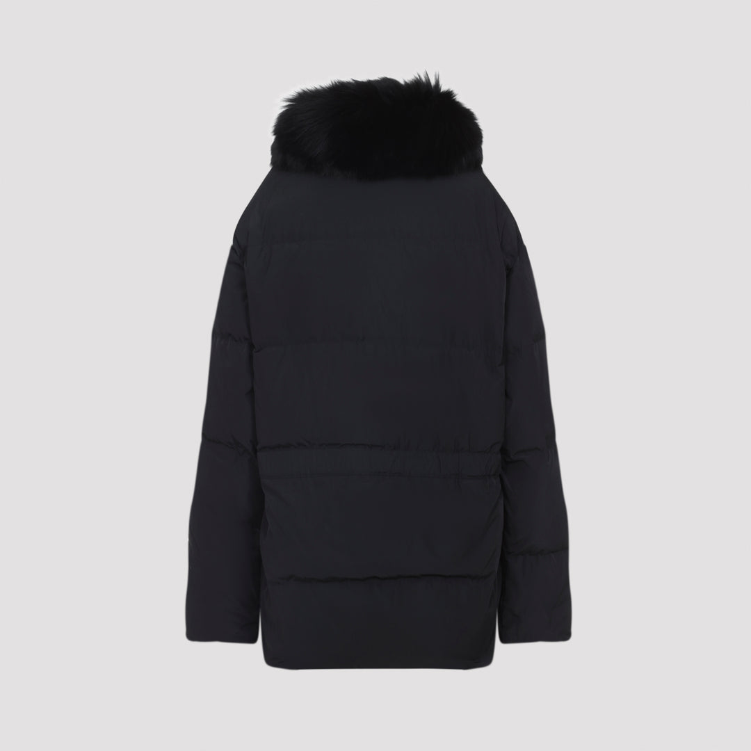 Yves Salomon Down jackets - Black | 2d65978bfddf5e8d2a8c67c59a84e6016ab27147