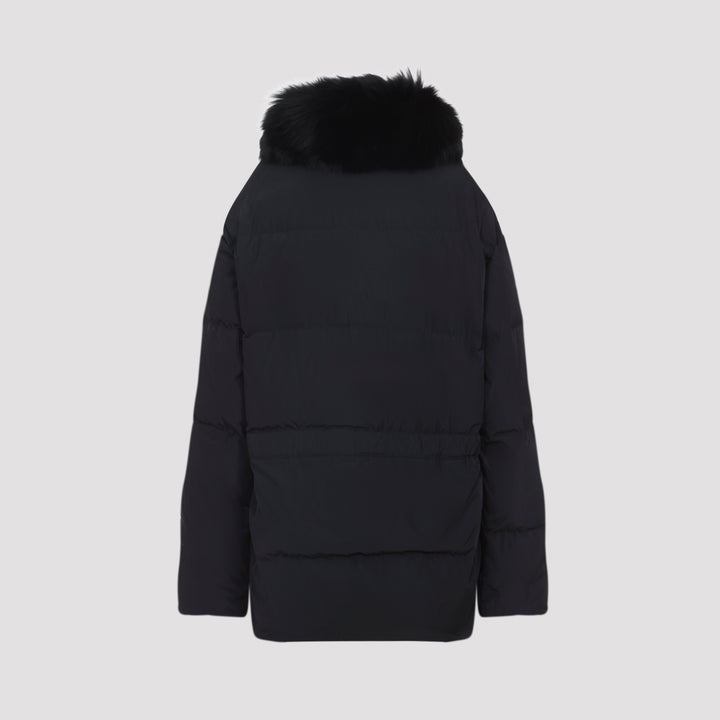 Yves Salomon Down jackets - Black | 2d65978bfddf5e8d2a8c67c59a84e6016ab27147