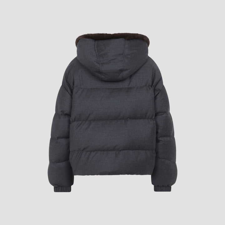 Yves Salomon Down jackets - Grey | 41d7980d4194990740fc80d58573eeca7e681798